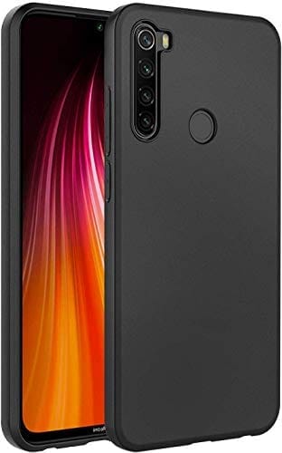 Redmi Note 8 Back Cover Case Matte Soft - Black