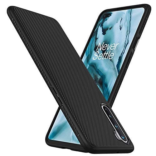 OnePlus Nord Back Cover Case Anti Skid Texture - Black