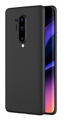 OnePlus 8 Pro Back Cover Case Matte Soft - Black