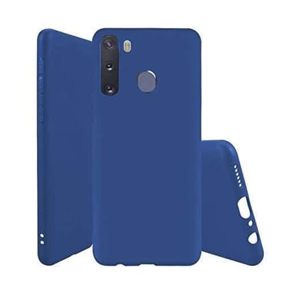 Samsung Galaxy M11 Back Cover Case Matte Soft - Blue