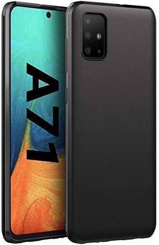 Samsung Galaxy A71 Back Cover Case Matte Soft - Black