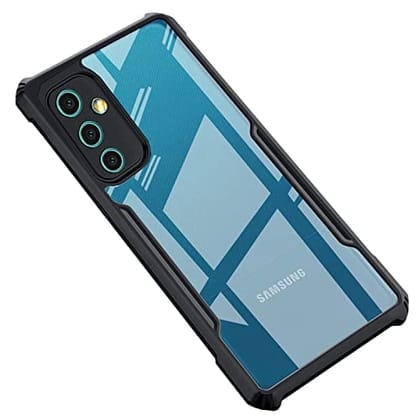 Samsung Galaxy M52 5G Shockproof Clear Case - Black