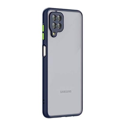 Samsung Galaxy F62 Back Cover Case Smoked Matte Bumper - Blue