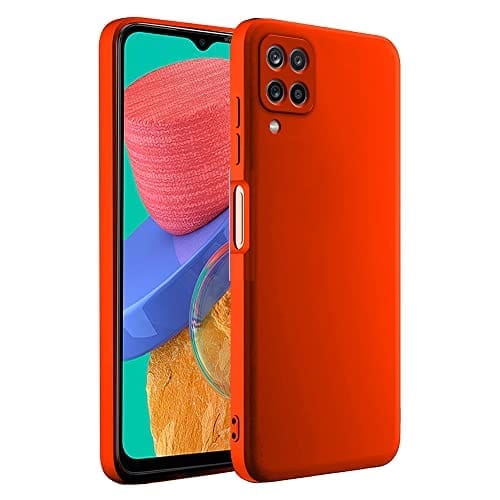 Samsung Galaxy M33 5G Back Cover Case Liquid silicone - Red