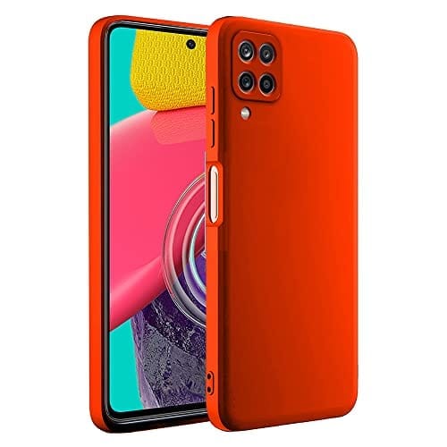 Samsung Galaxy M53 5G Back Cover Case Liquid silicone - Red