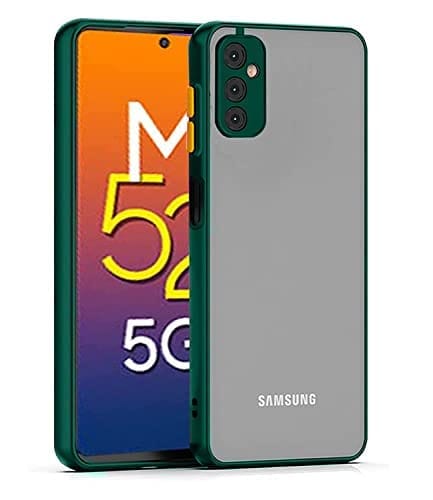 Samsung Galaxy M52 5G Back Cover Case Smoked Matte Bumper - Green