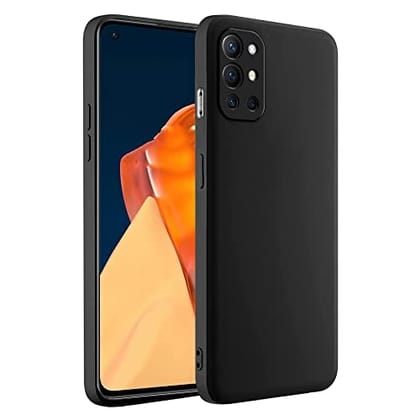 OnePlus 9R Back Cover Case Liquid silicone - Black