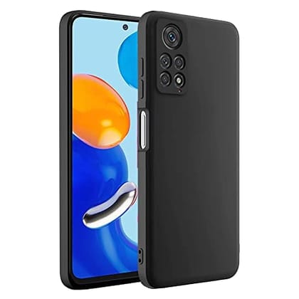 Redmi Note 11 Back Cover Case Liquid Silicone - Black