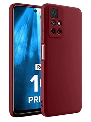 Redmi 10 Prime Back Cover Case Liquid silicone - Red