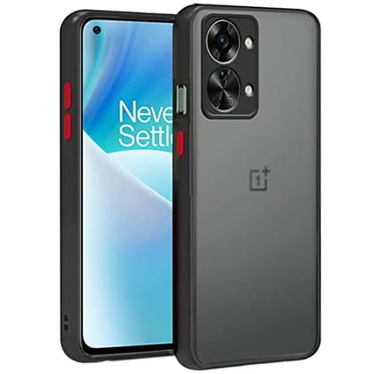 OnePlus Nord 2T 5G Back Cover Case Smoked Matte Bumper - Black