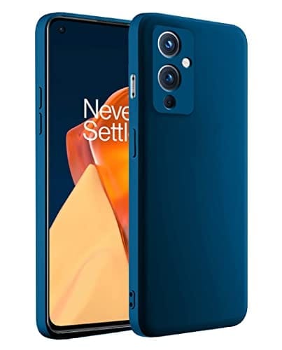 OnePlus 9 Back Cover Case Liquid silicone - Blue