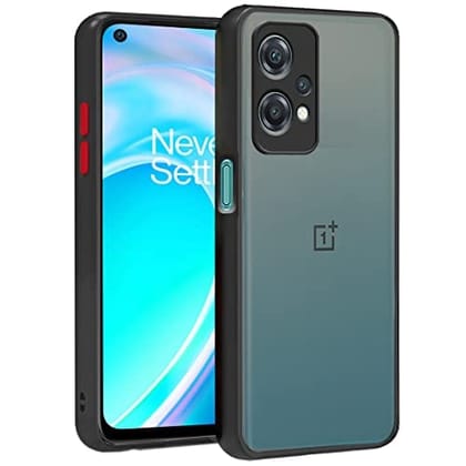 OnePlus Nord CE 2 Lite 5G Back Cover Case Smoked Matte Bumper - Black