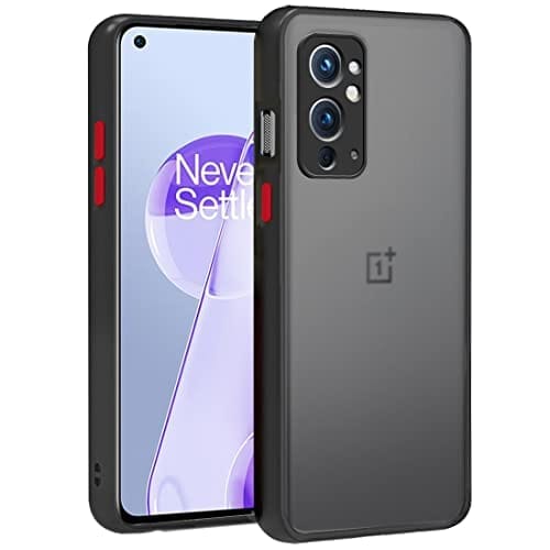 OnePlus 9R Back Cover Case Smoked Matte Bumper - Black