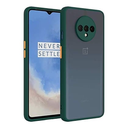 OnePlus 7T Back Cover Case Smoked Matte Bumper - Green