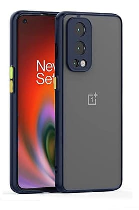 OnePlus Nord 2 5G Back Cover Case Smoked Matte Bumper - Blue