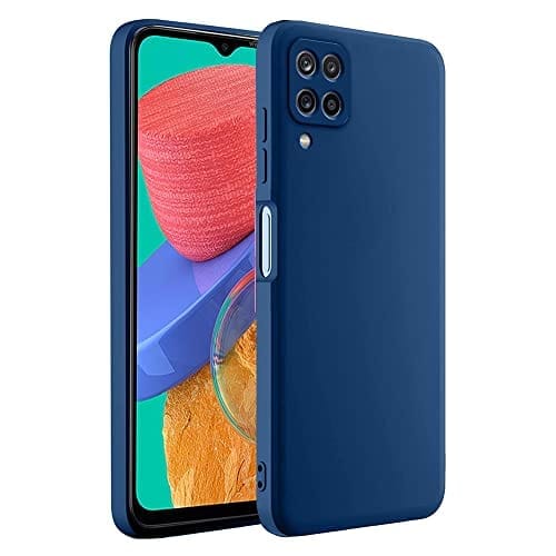 Samsung Galaxy M33 5G Back Cover Case Liquid silicone - Blue