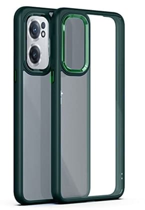 OnePlus Nord CE 2 5G Back Cover Case Metal Camera Guard Acrylic Clear - Green