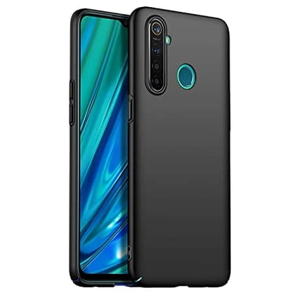 Realme 5 Back Cover Case Matte Soft - Black