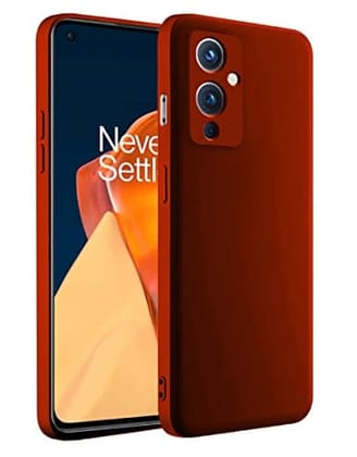 OnePlus 9 Back Cover Case Liquid Silicone - Red