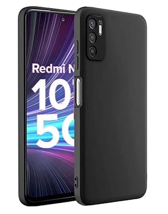 Redmi Note 10T 5G Back Cover Case / Poco M3 Pro 5G Liquid silicone - Black