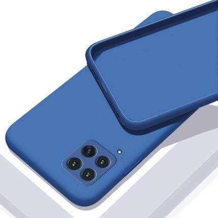 Samsung Galaxy M42 Back Cover Case Liquid silicone - Blue