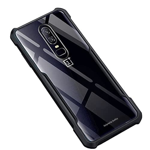 OnePlus 6 Shockproof Clear Case - Black