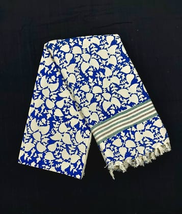 Block Printed Waffle Weave Towel