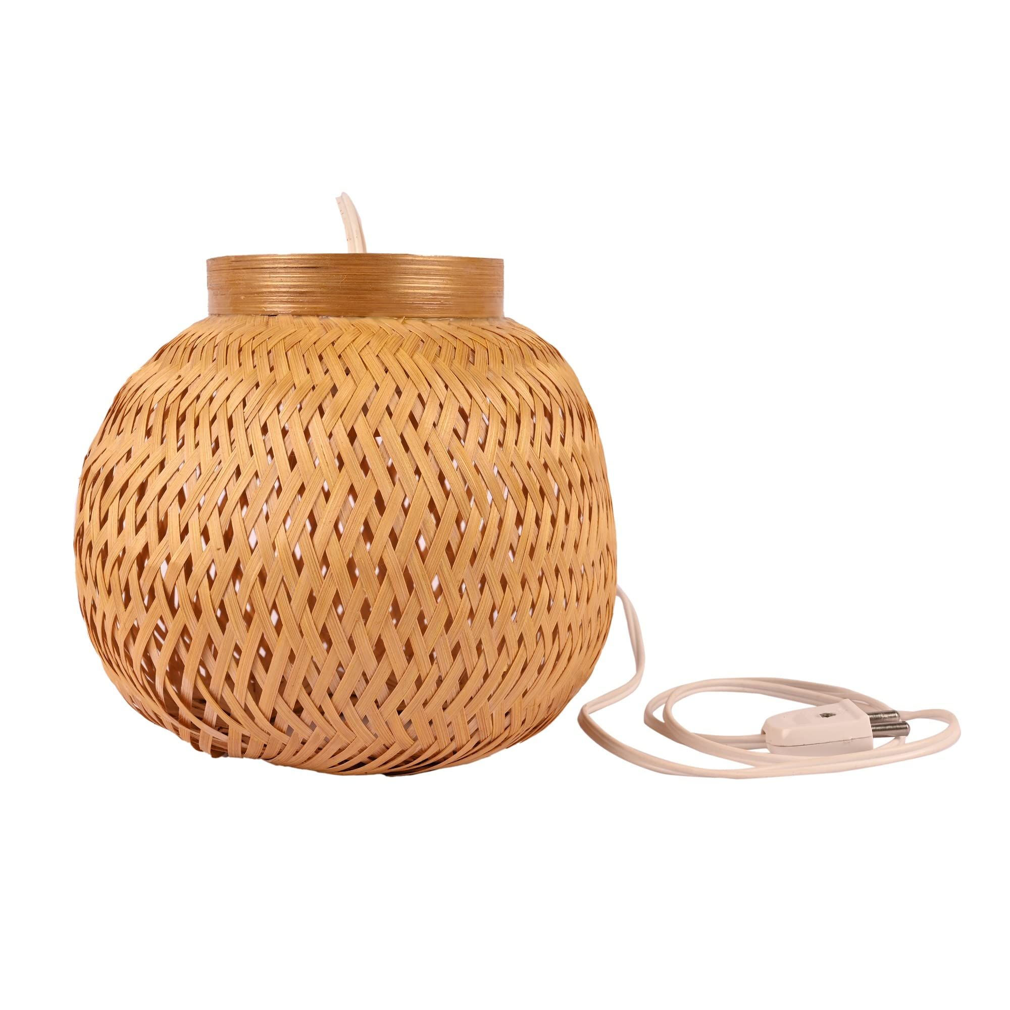 Divine Life BAMBOOS Handmade Bamboo Wall Lamp Without Blub (Neutral White)