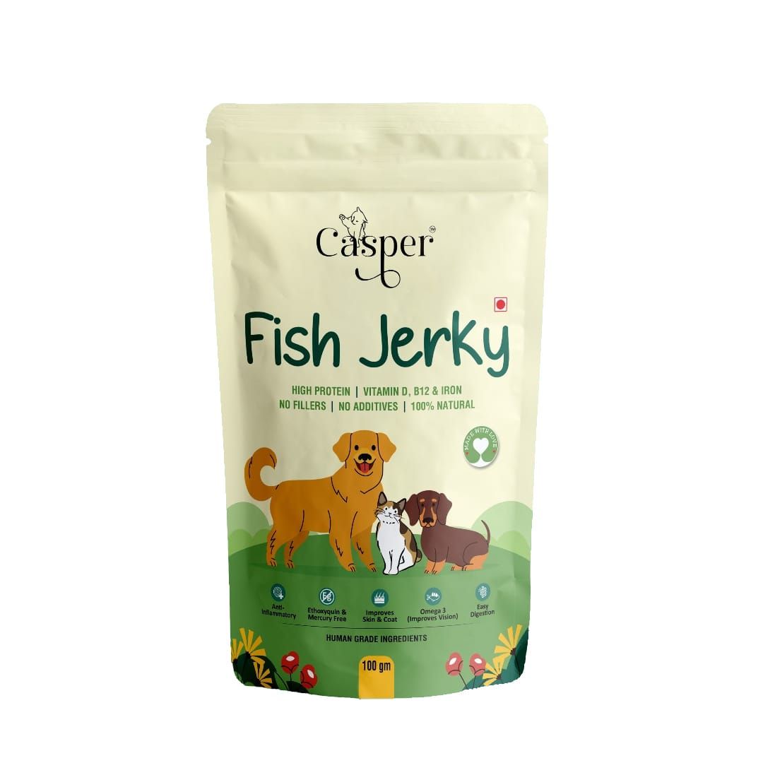 Casper's Bombay Duck Fish Jerky Cat Treats Pure Protein Powerhouse 100gms