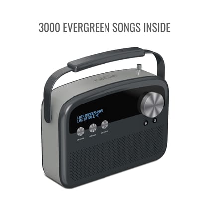 Saregama Carvaan Lite Hindi - Portable Music Player with 3000 Pre-Loaded Evergreen Songs, FM/BT/AUX