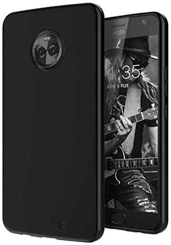 Winble Moto X4 Back Cover Case Soft Flexible (Black)