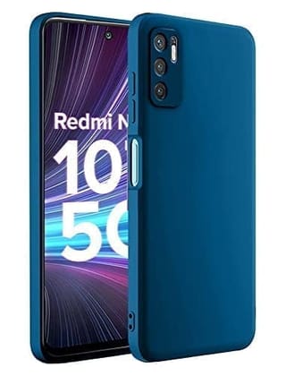 Winble Redmi Note 10T 5G / Poco M3 Pro 5G Back Cover Case Liquid Silicone (Blue)