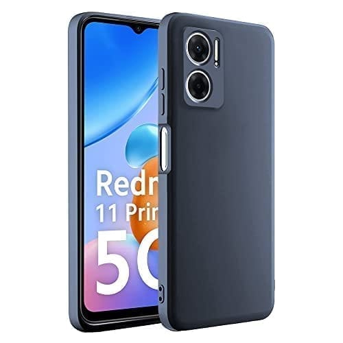 Winble Redmi 11 Prime 5G Back Cover Case Liquid Silicone (Gray)