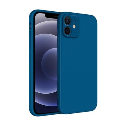 Winble iPhone 12 Back Cover Case Liquid Silicone (Blue)