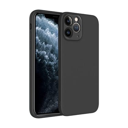 Winble iPhone 11 Pro Back Cover Case Liquid Silicone (Black)