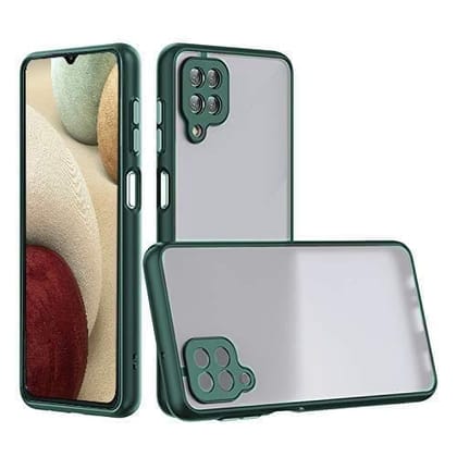 Winble Samsung Galaxy M12 / A12 Back Cover Case Smoke (Green)