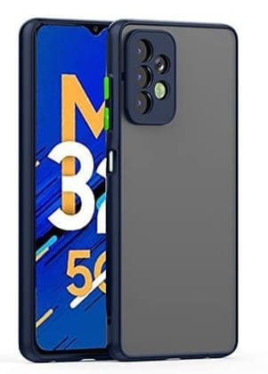 Winble Samsung Galaxy M32 5G Back Cover Case Smoke (Blue)