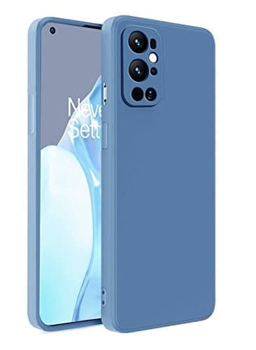 Winble OnePlus 9 Pro Back Cover Case Liquid Silicone (Blue )