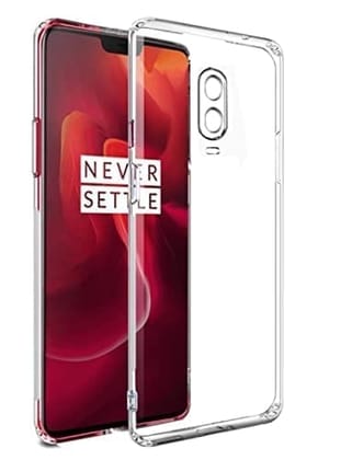 Winble OnePlus 6T Back Cover Case Camera Protection Transparent