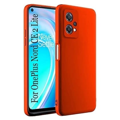 Winble OnePlus Nord CE 2 Lite 5G Back Cover Case Liquid Silicone (Red)