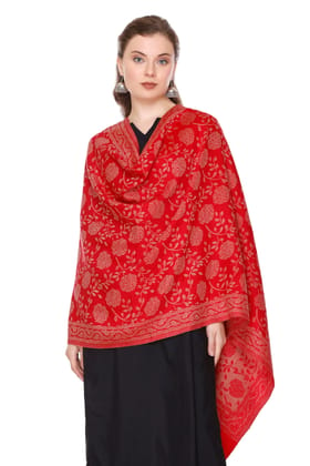 KTI Acrylic/Viscose Stoles for women with a Wool Blend for Winter, measuring 28 x 80 inches Made In India.