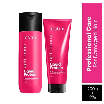 Matrix Opti.Repair 2-Step Pro Liquid Protein Shampoo & Conditioner COMBO