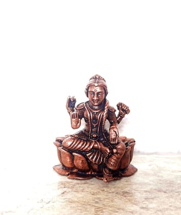Searchers Paradise - Copper Idols ,1.3  inches, Copper Handmade Bala Tiripura sundari 55 Grams, Patina Antique Finish, Pack of 1 Piece