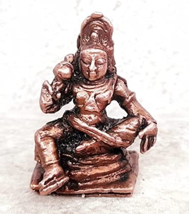 Searchers Paradise - Copper Idols Sastha , 1 inches, Copper Handmade 25 Grams, Patina Antique Finish, Pack of 1 Piece