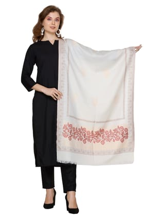 KTI Acrylic/Viscose Stoles for women with a Wool Blend for Winter, measuring 28 x 80 inches Made In India.