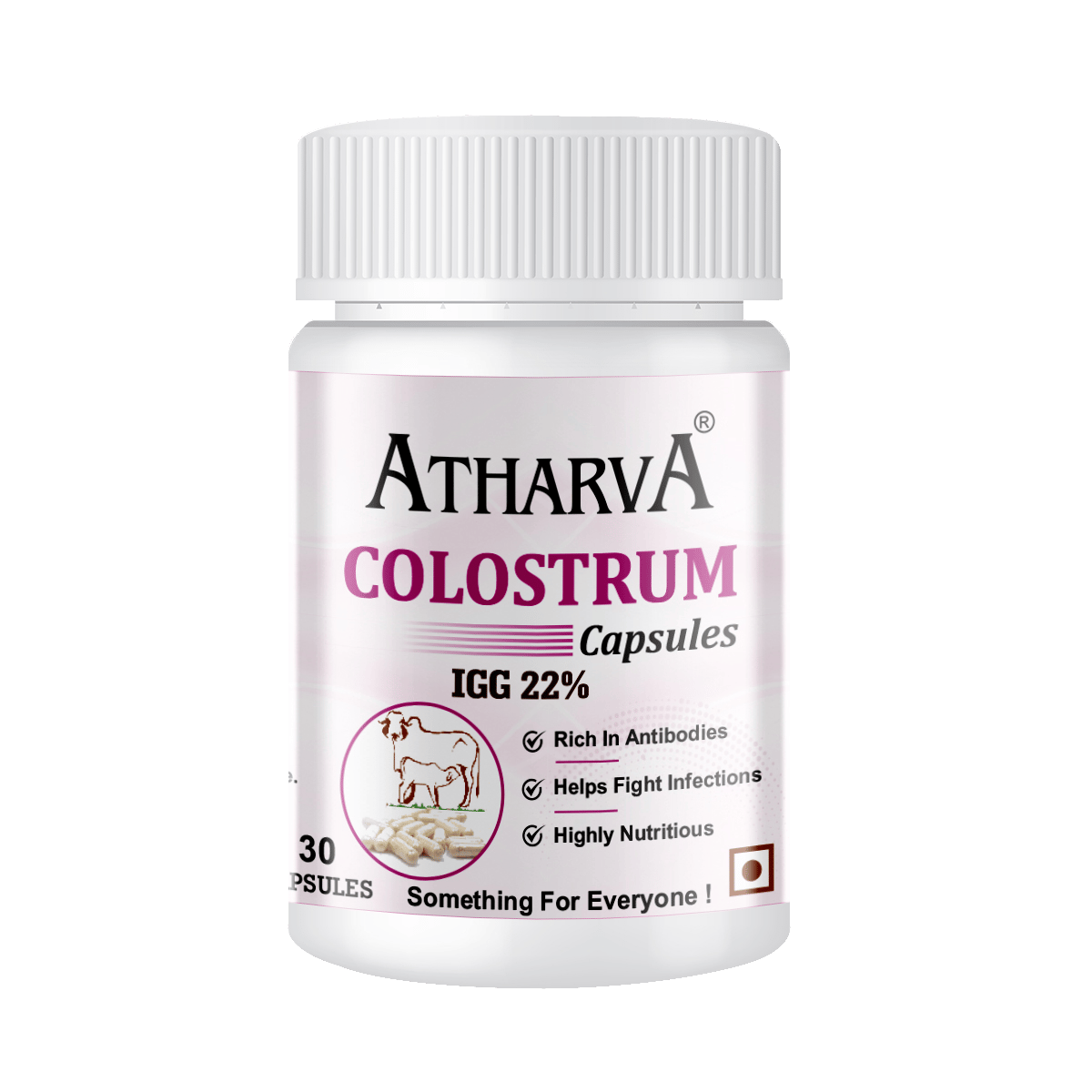 ATHARVA Colostrum Capsules  (Helps Gut Health's, Restore Skin Elasticity, Strengthen Your Bones, Supports Immune System )