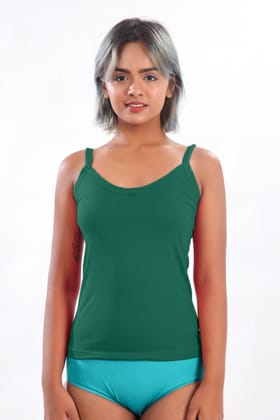 Women Hug Dew Drop Slip Camisole Peacock