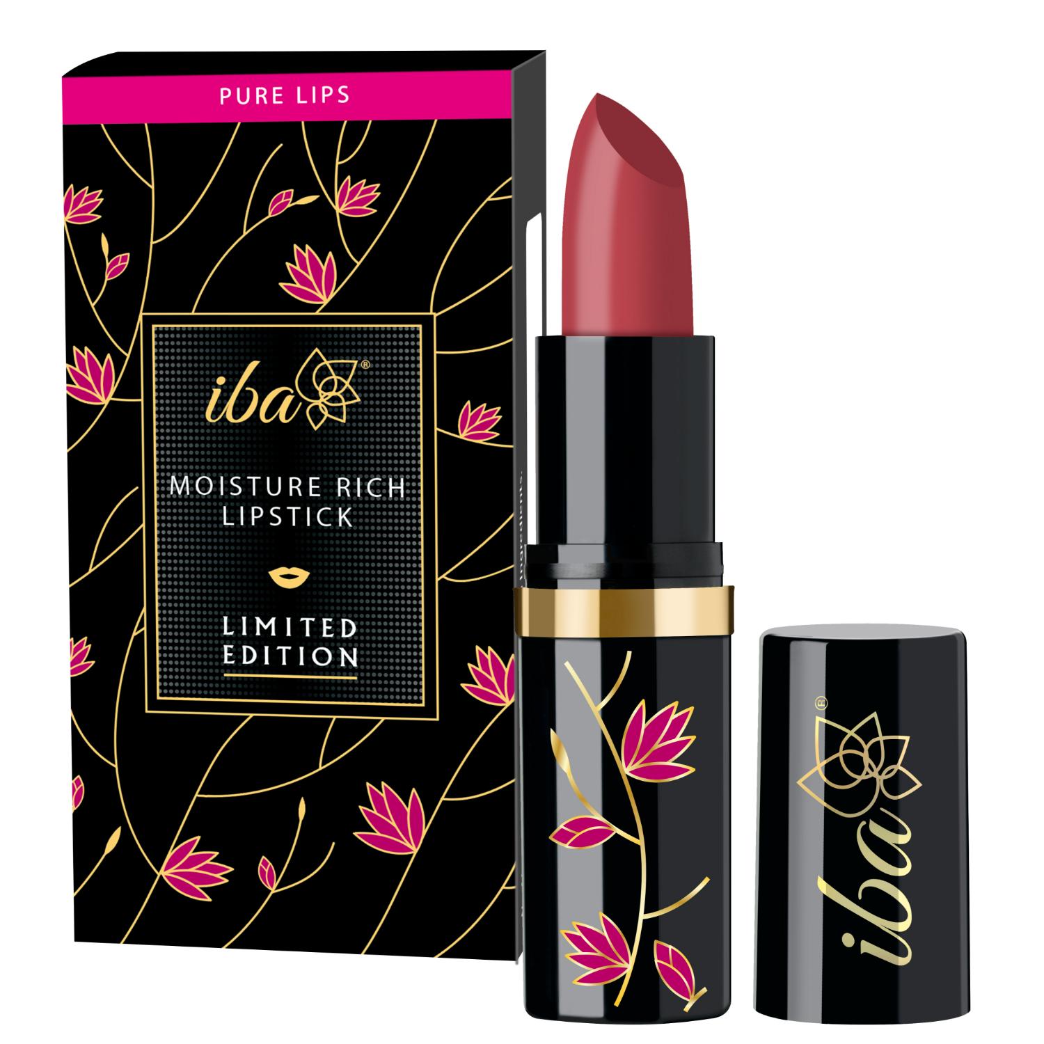 Iba Moisture Rich Lipstick Limited Edition E03 Sweet Heart, 4 g | Highly Pigmented and Long Lasting | Enriched with Vitamin E