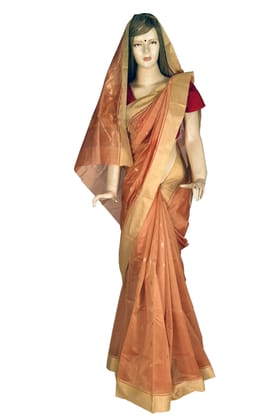 Tribes India Handwoven Chanderi Silk Saree 1STXSARMP00110-1