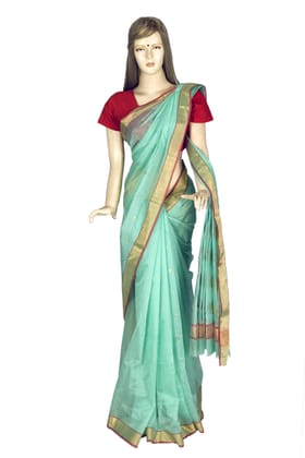 Tribes India Handwoven Chanderi Silk Saree 1STXSARMP00113-1